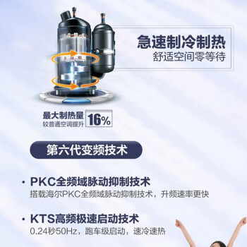 海尔（Haier）KFR-35GW/12CAA81U1 壁挂式空调1.5匹 新一级能效